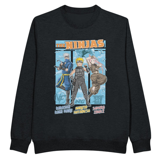 The ninjas black sweatshirt Naruto Kakashi and Sakura 