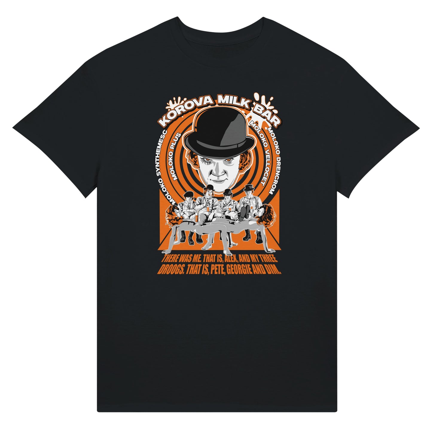 A clockwork orange black t-shirt