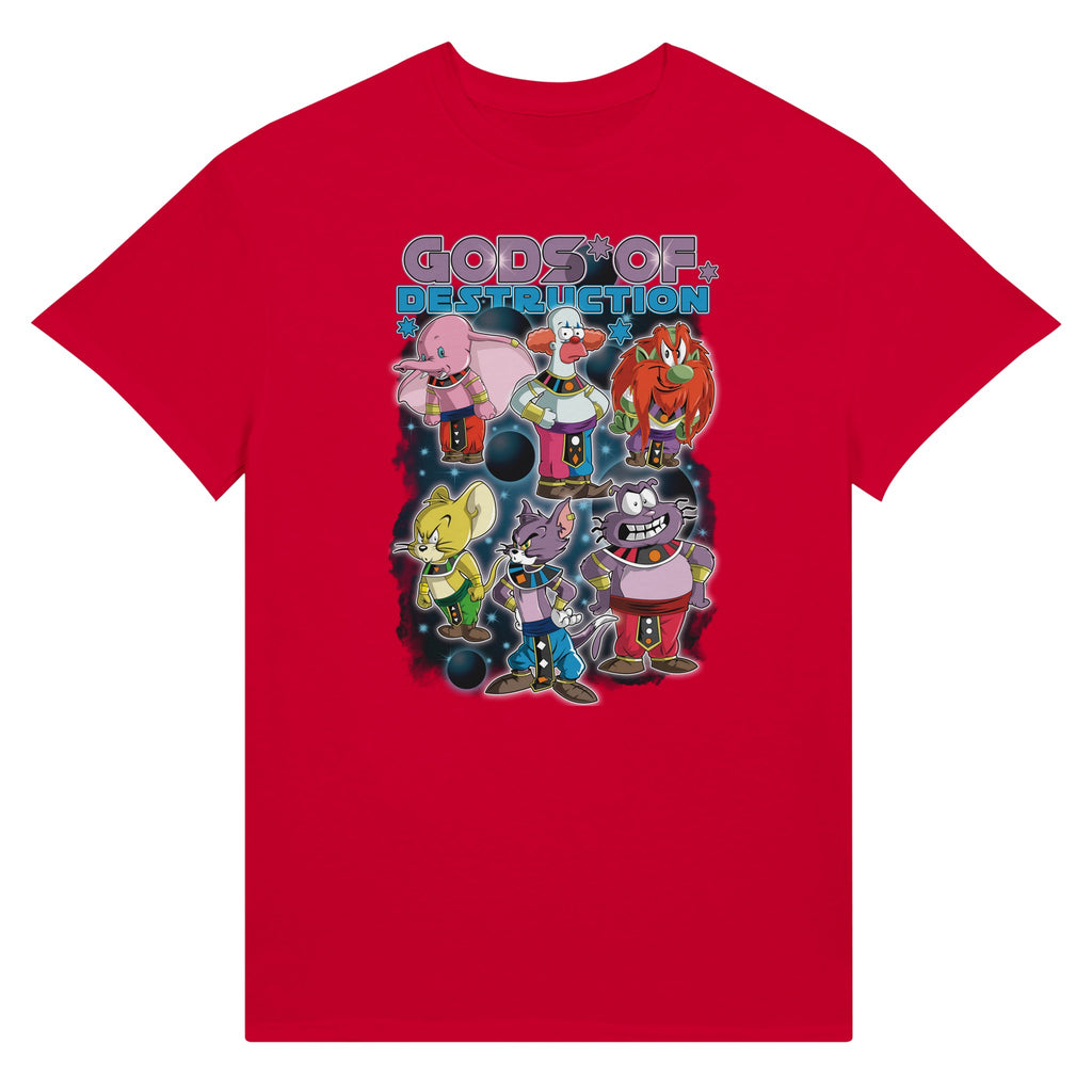 Red God of Destruction Dragon Ball t-shirt