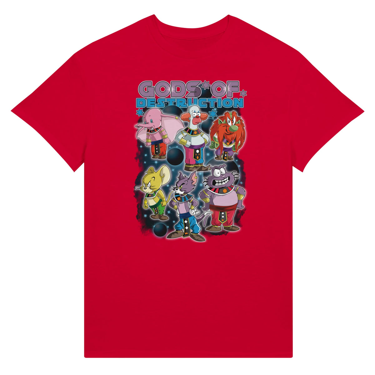 Red God of Destruction Dragon Ball t-shirt