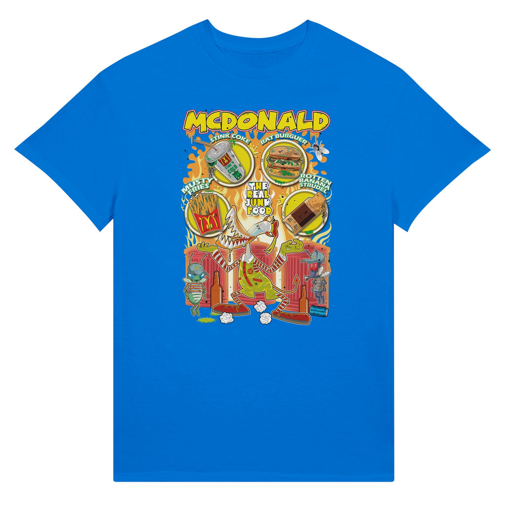 McDonalds trash version T-Shirt blue