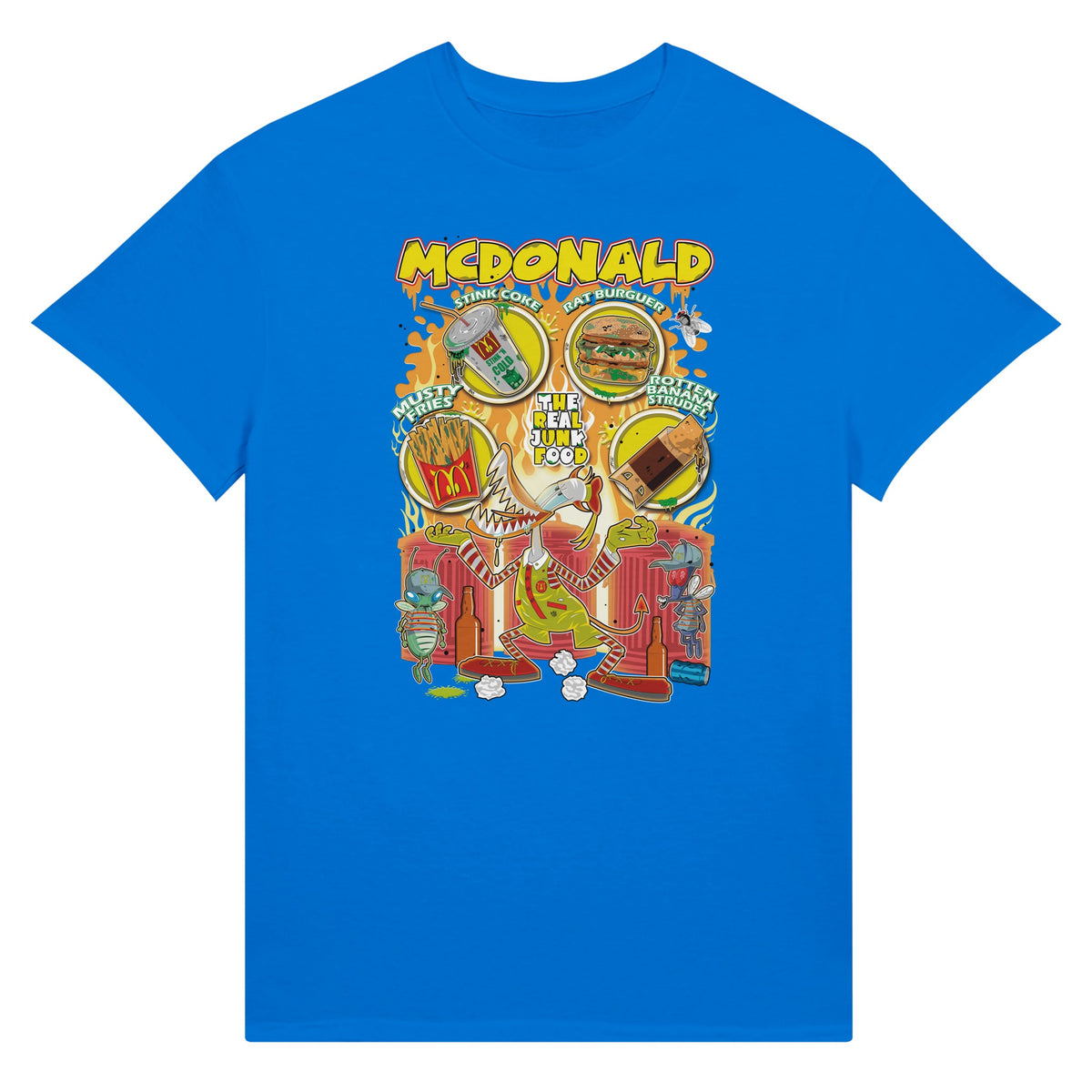 McDonalds trash version T-Shirt blue