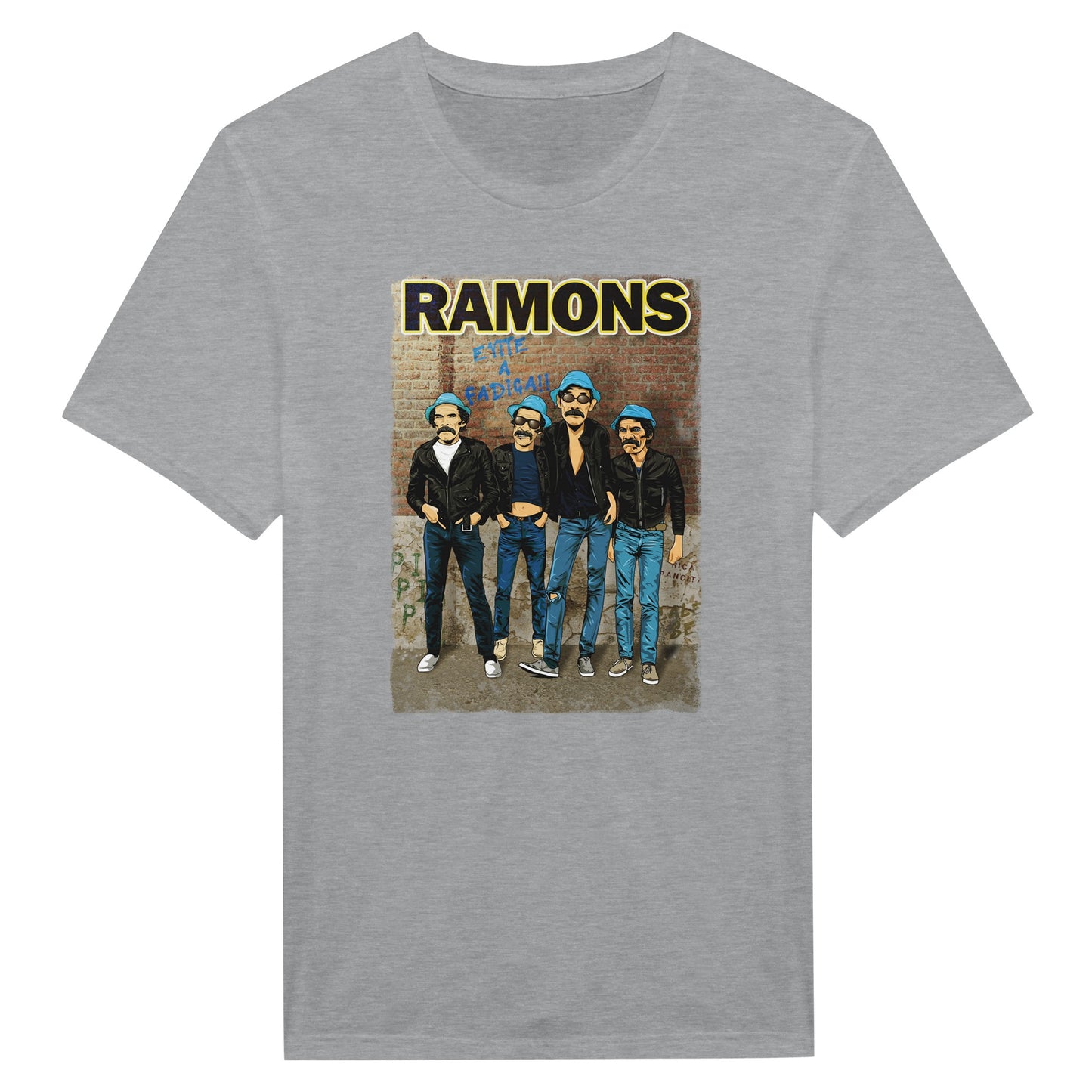 Grey Dom Ramon (El chavo del 8) and Ramones band album cover