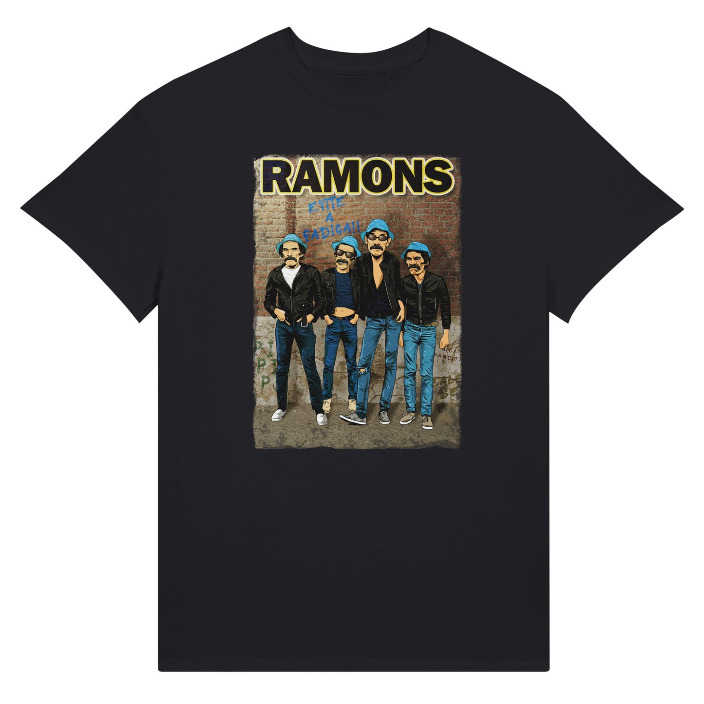 Black Don Ramon (El chavo del 8) and Ramones band album cover