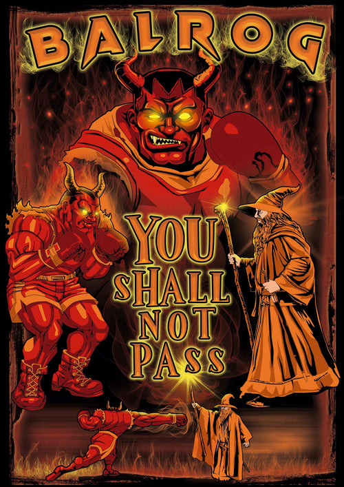Balrog x Gandalf - Premium Sweatshirt | UnrealGeeks - UnrealGeeks