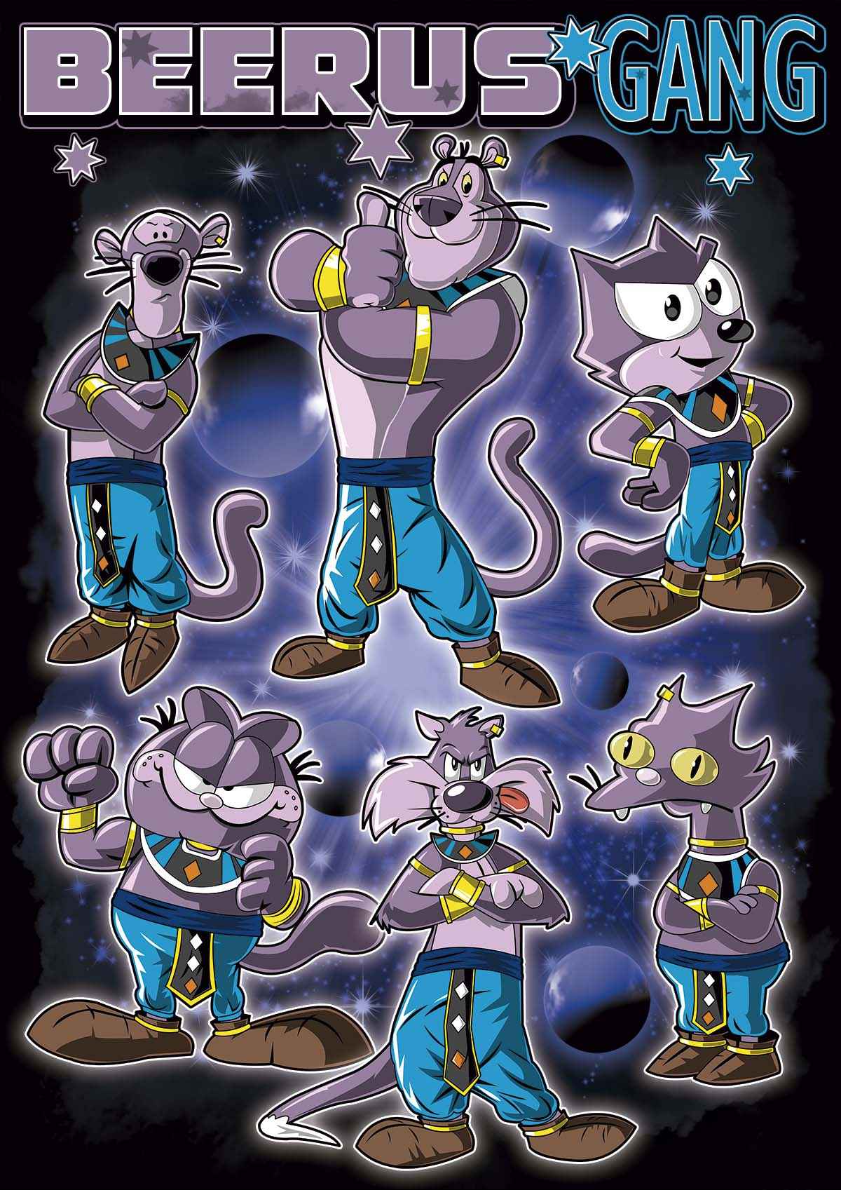 Beerus Gang - Ultra Cotton T-shirt | UnrealGeeks