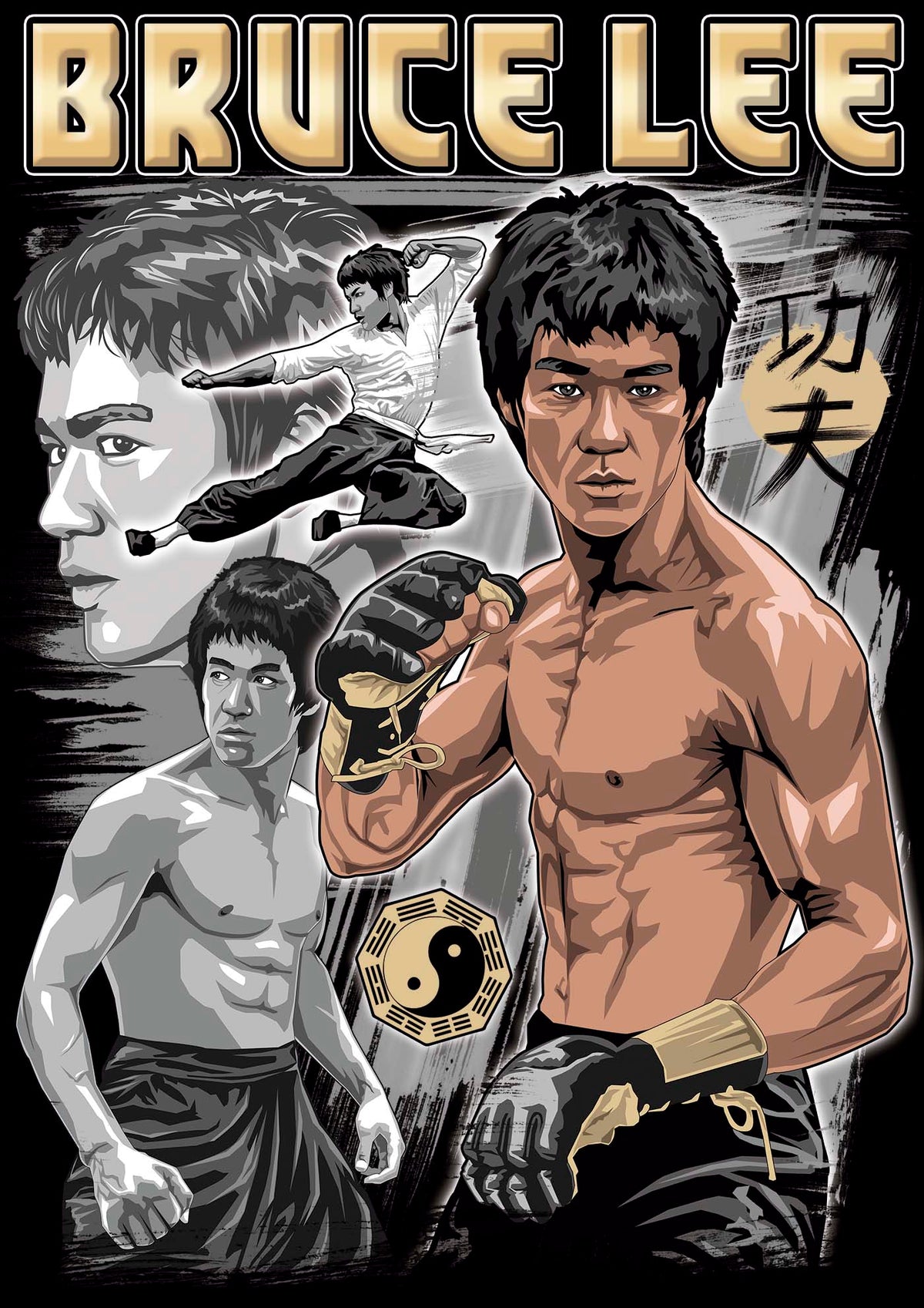 Bruce Lee- Premium Sweatshirt | UnrealGeeks - UnrealGeeks