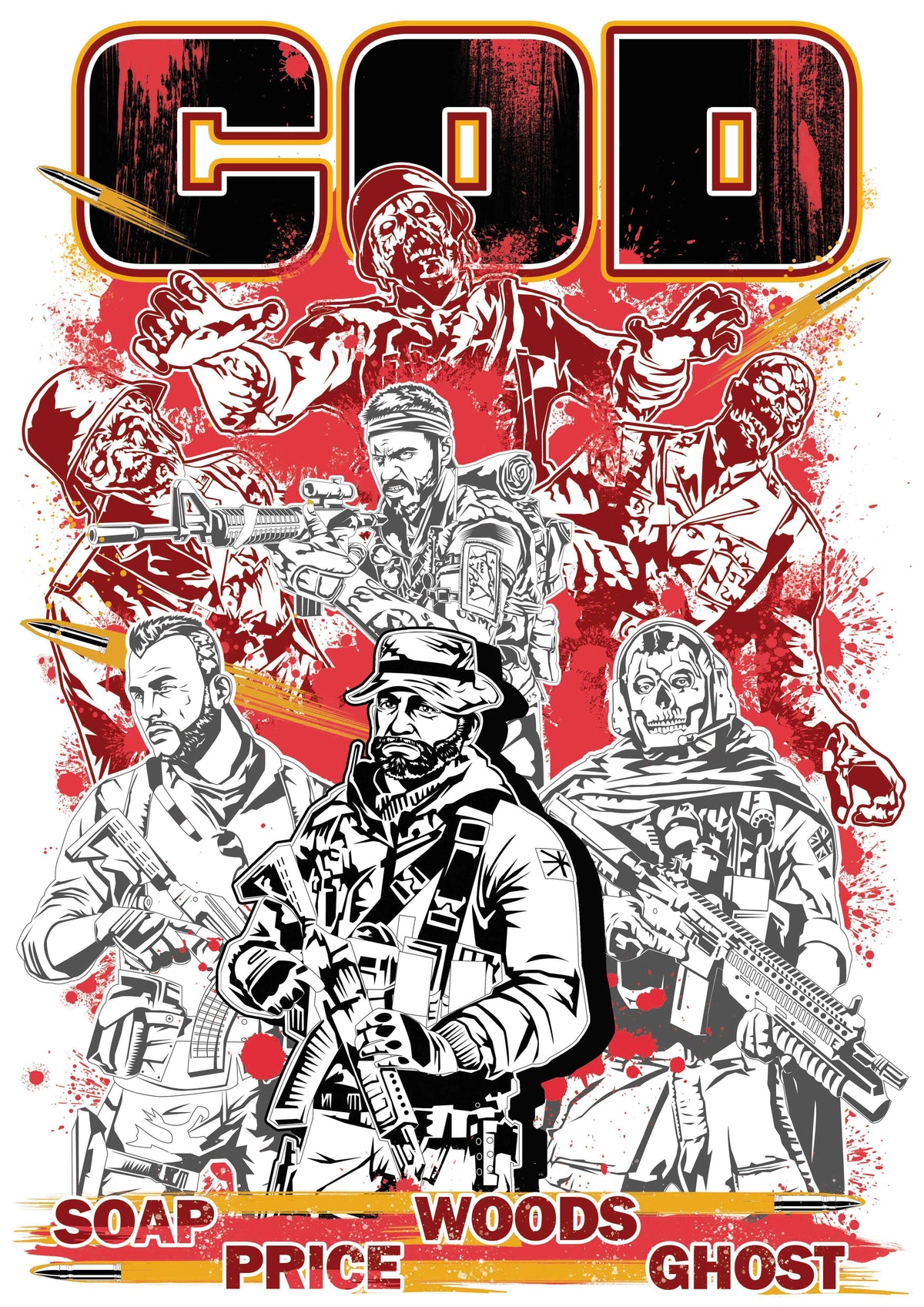 Call of Duty Compilation Ultra Cotton T-shirt | UnrealGeeks