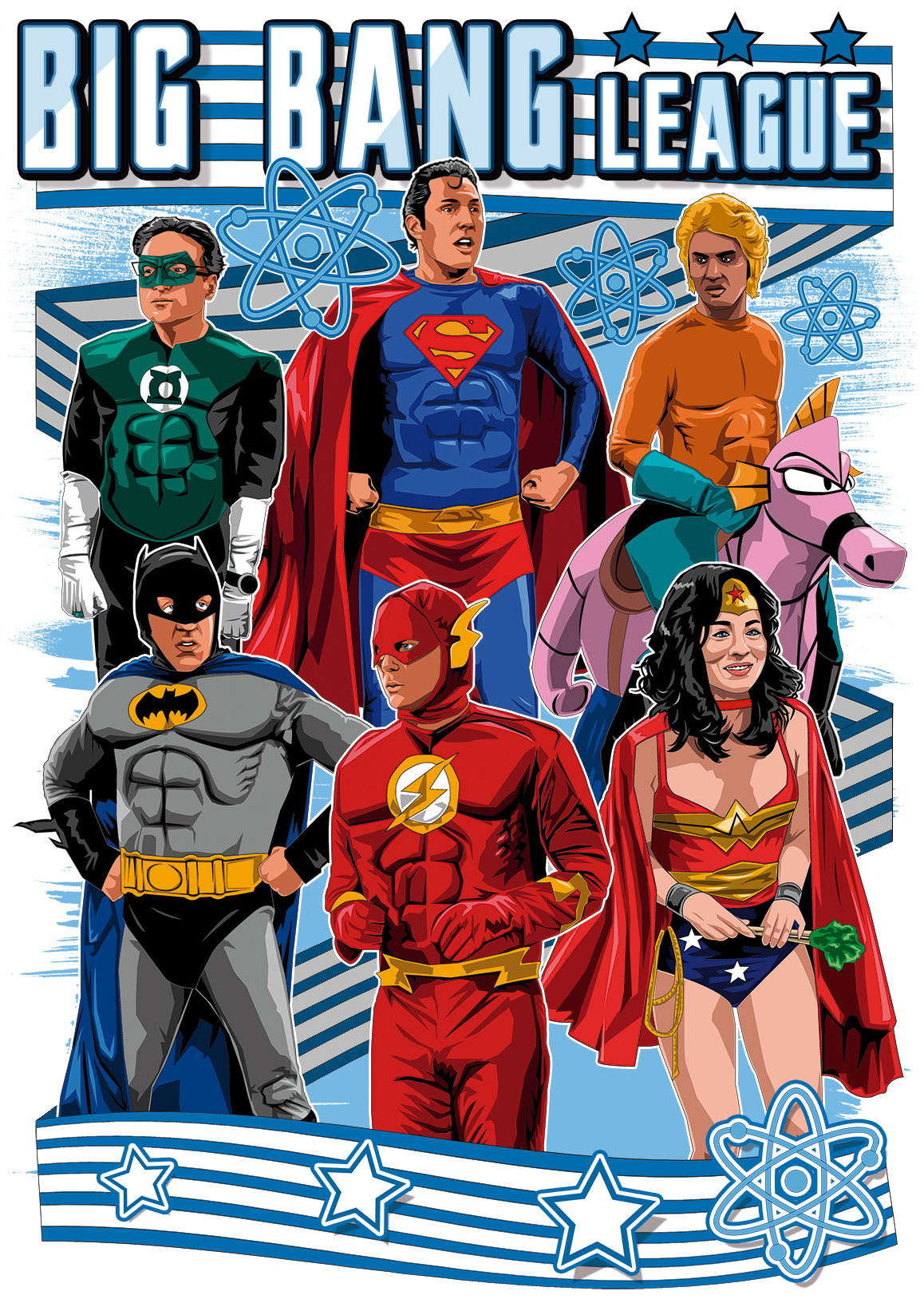 The Big Bang League of Justice - Ultra Cotton Unisex Crewneck T-shirt | Gildan 2000