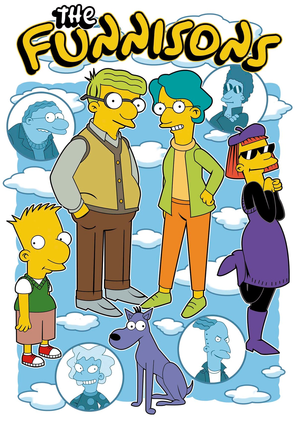 Funninson's (Simpsons and Doug fusion) - Premium Sweatshirt | UnrealGeeks - UnrealGeeks