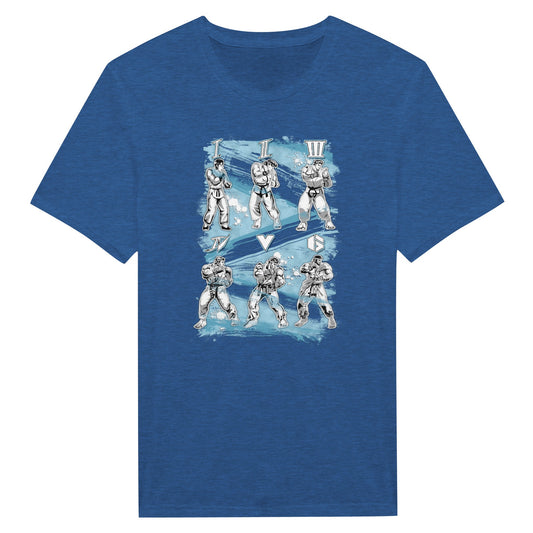 Blue T-Shirt StreetFighter game Ryu 