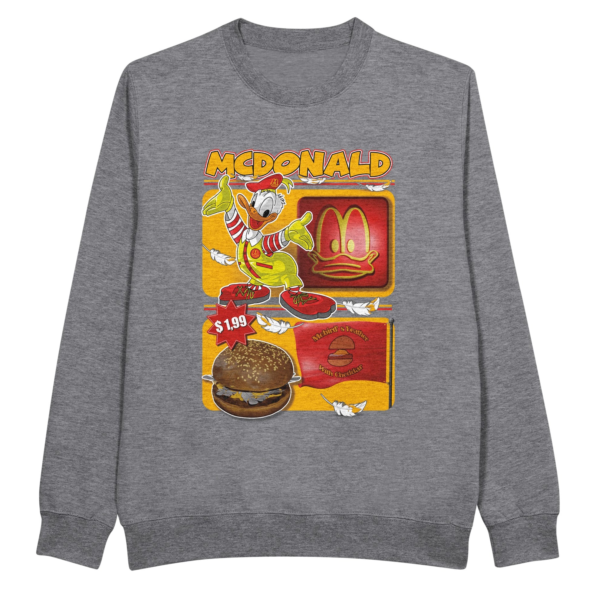 McDonalds Donald duck Grey sweatshirt