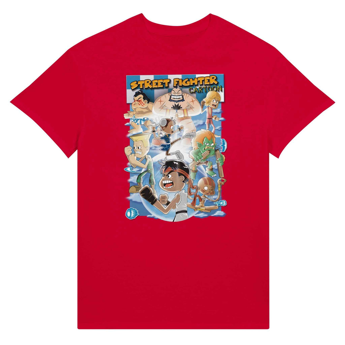 Street Fighter Cartoon - Ultra Cotton Unisex T-shirt | UnrealGeeks