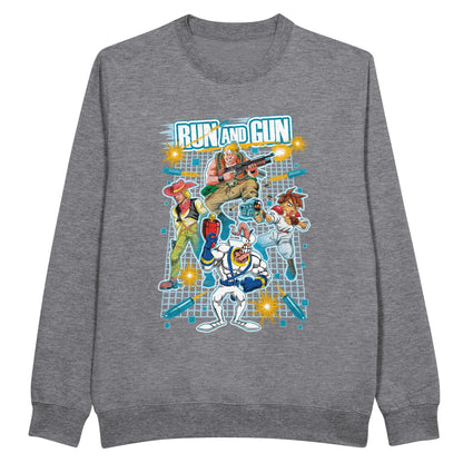 Run and Gun grey sweatshirt