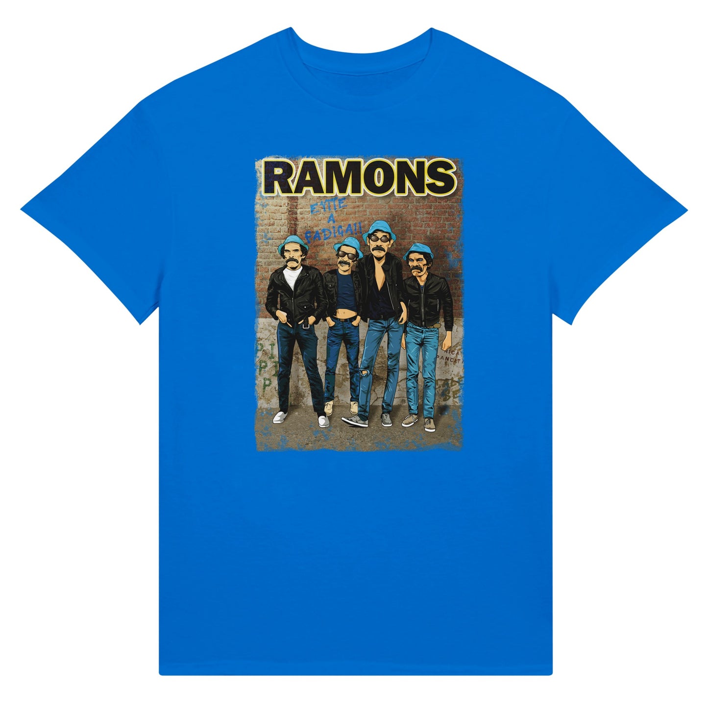 Blue Don Ramon (El chavo del 8) and Ramones band album cover