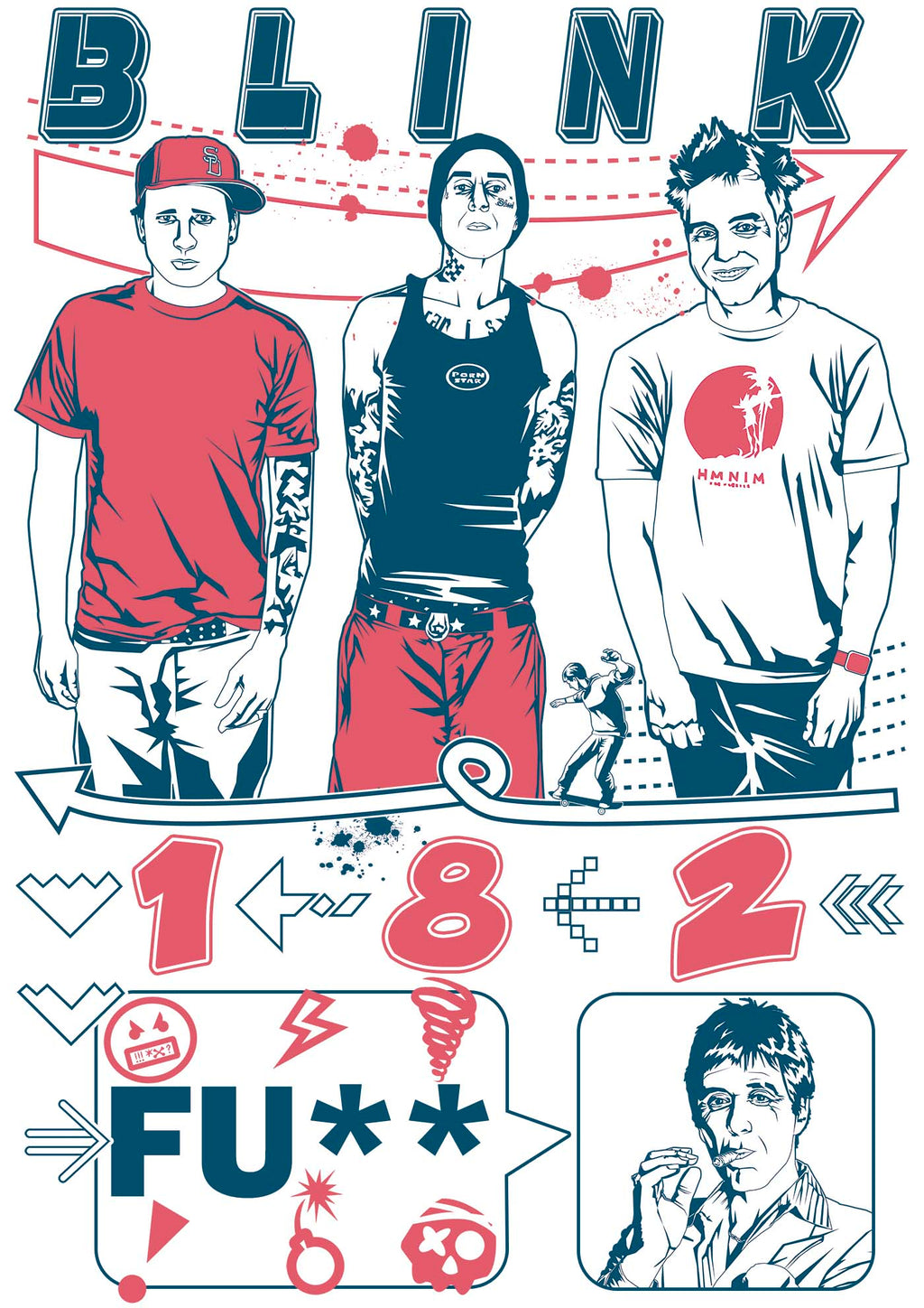 Blink182 - Premium Sweatshirt | UnrealGeeks - UnrealGeeks