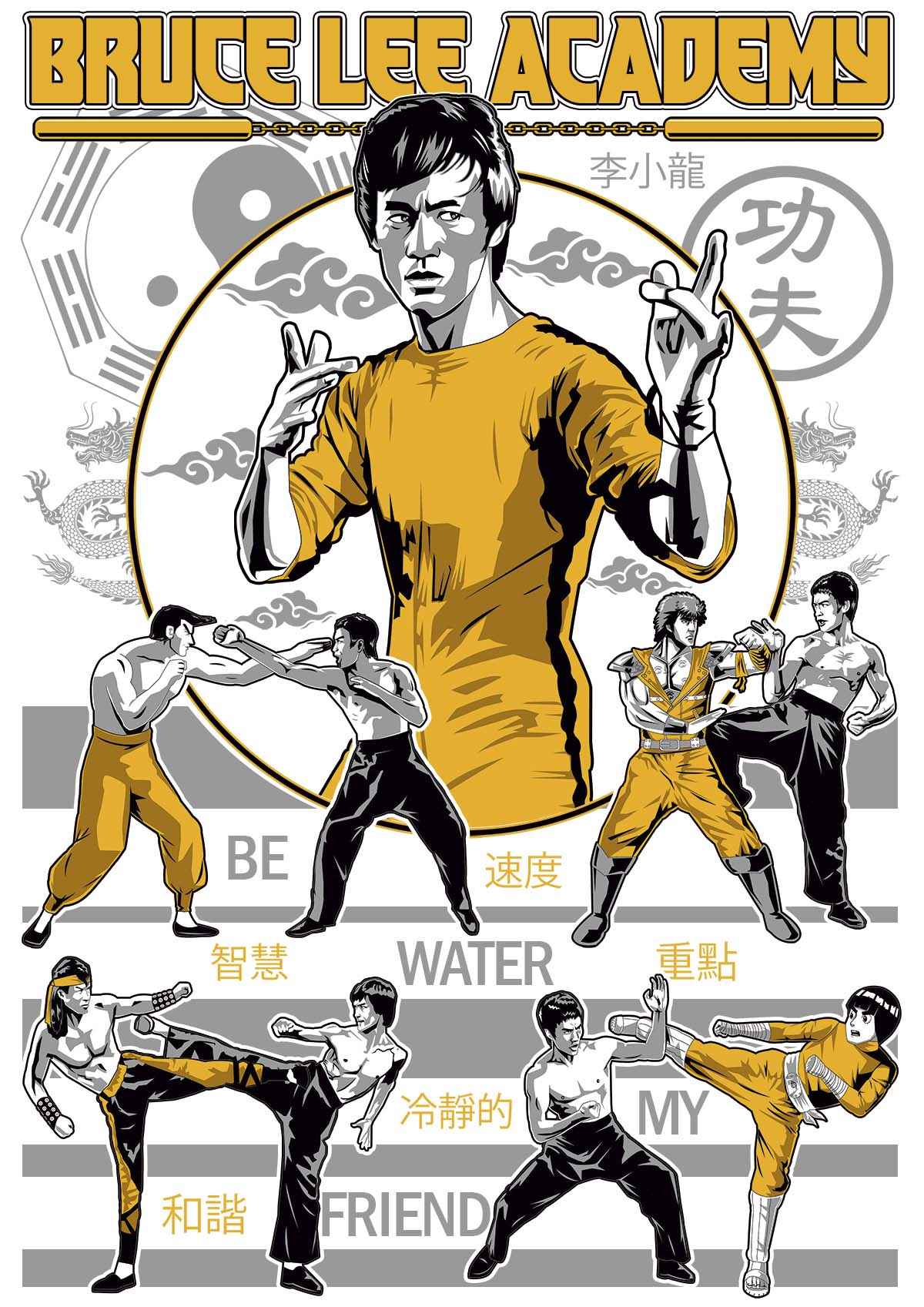Bruce Lee's Academy Premium Sweatshirt | UnrealGeeks