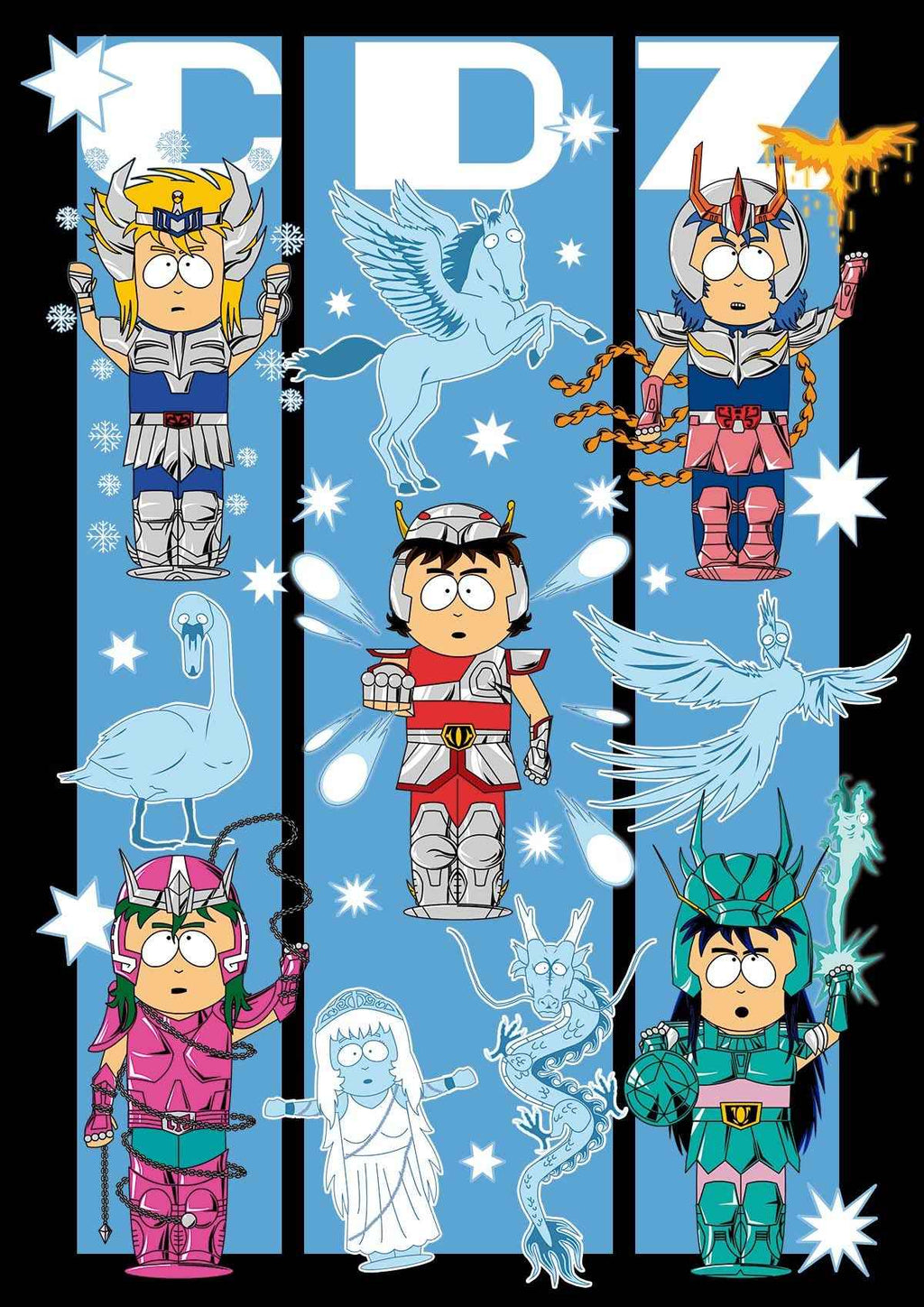 Knight of the Zodiac's (South Park) - Ultra Cotton T-shirt | UnrealGeeks