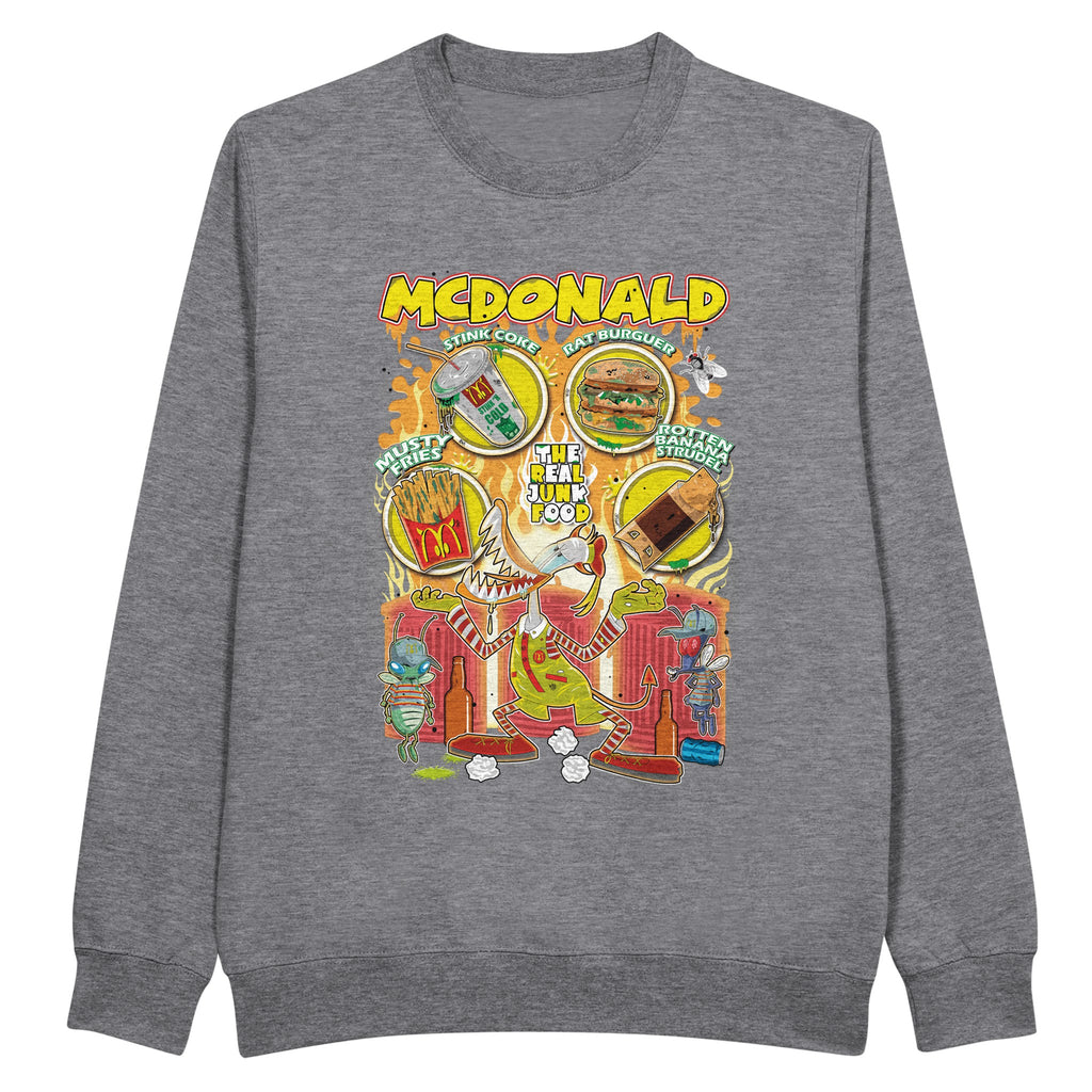 McDonalds trash version sweatshirt grey