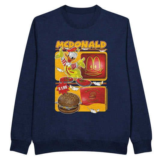 McDonalds Donald duck Navy sweatshirt