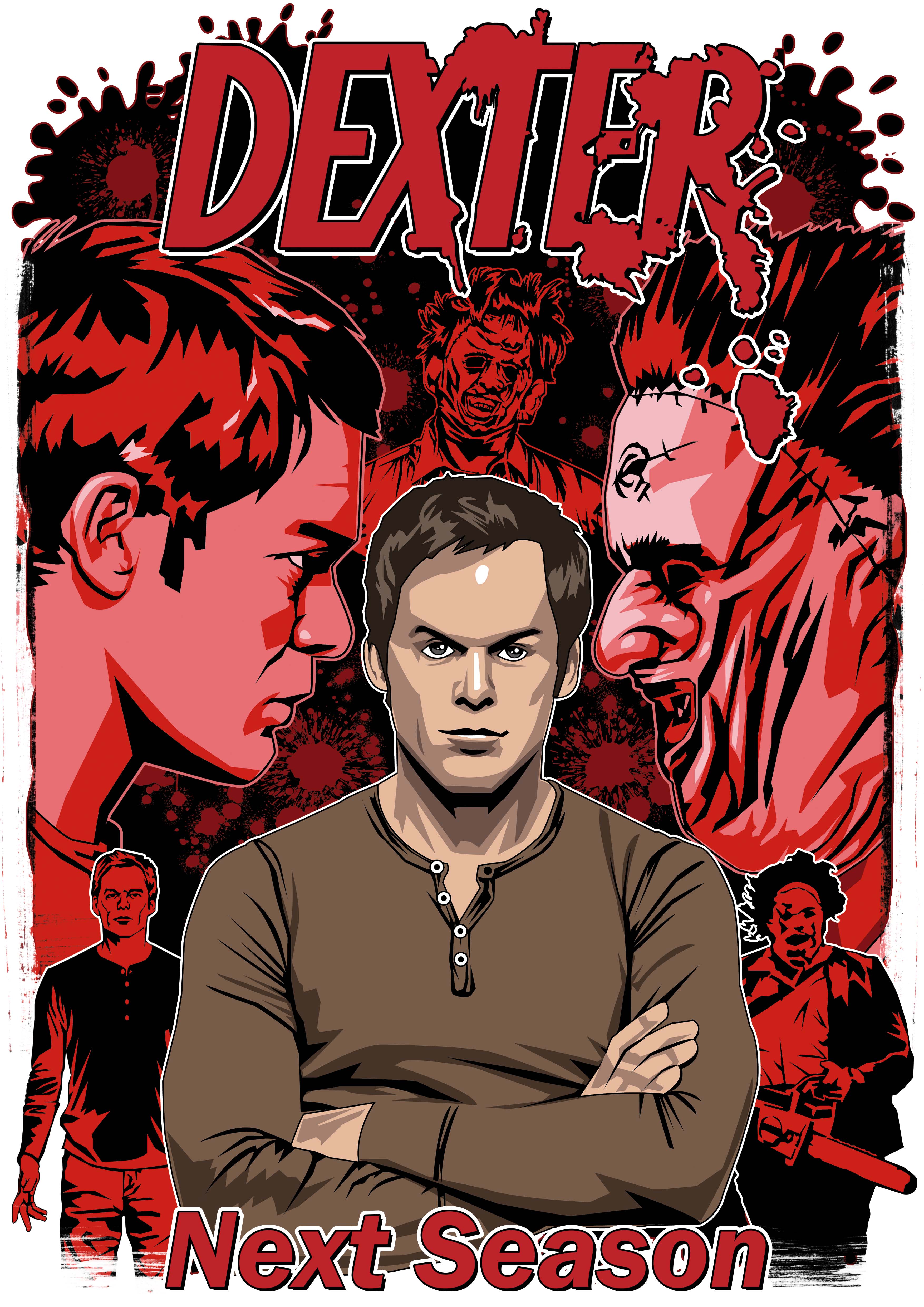 Dexter x LeatherFace Premium Sweatshirt | UnrealGeeks - UnrealGeeks