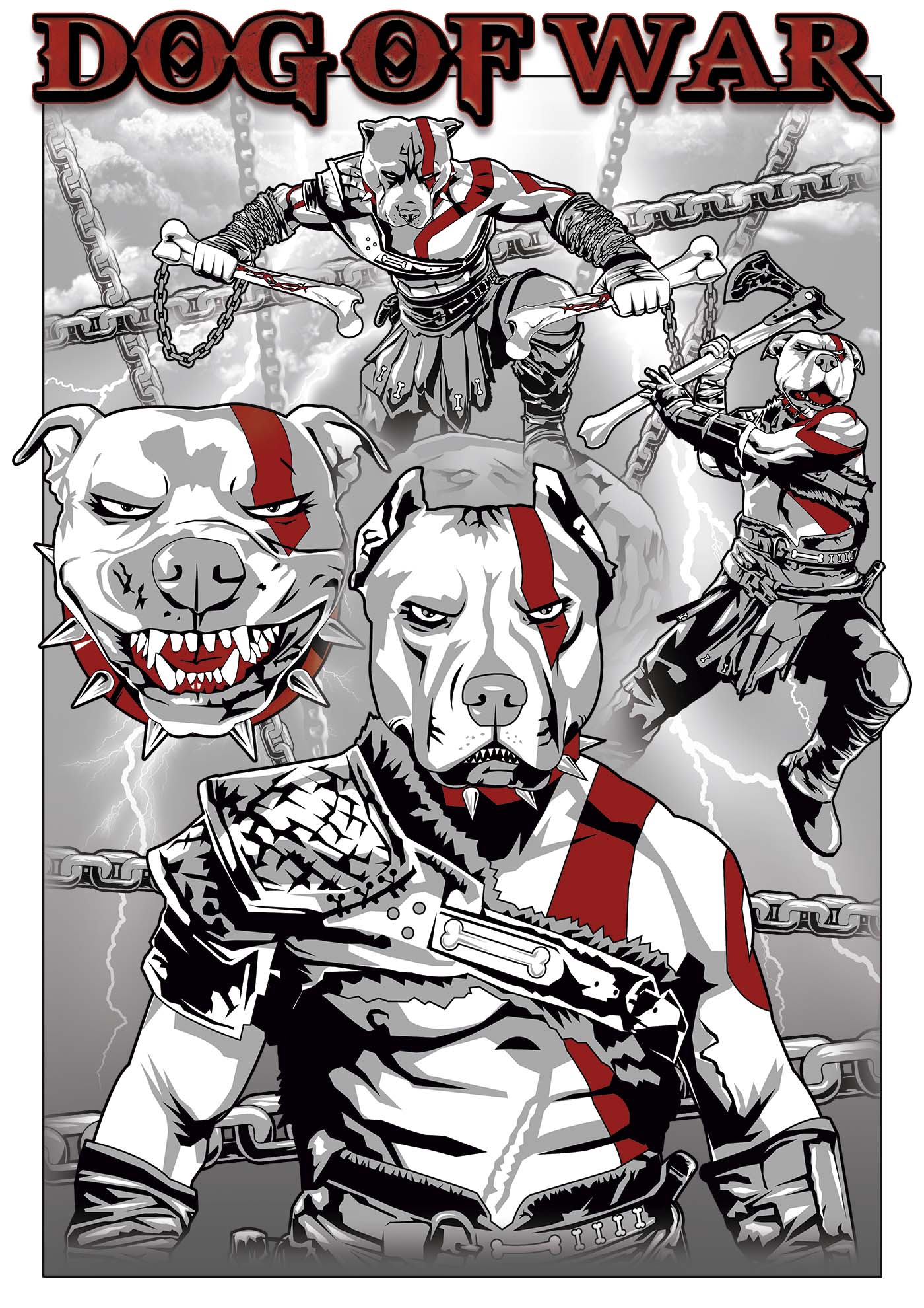 Dog of War - Ultra Cotton T-shirt | UnrealGeeks