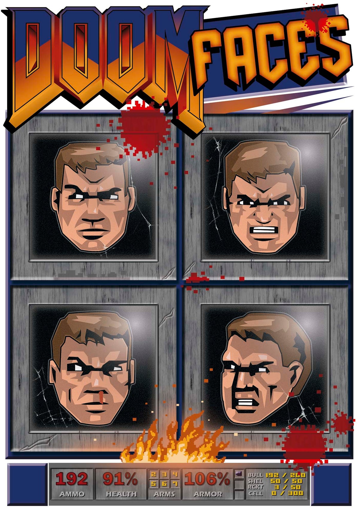 Doom faces game 