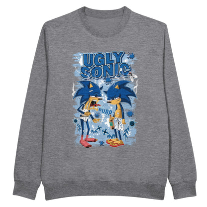 Ugly Sonic grey sweatshirt