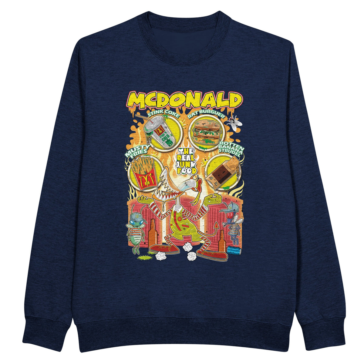 McDonalds trash version sweatshirt navy