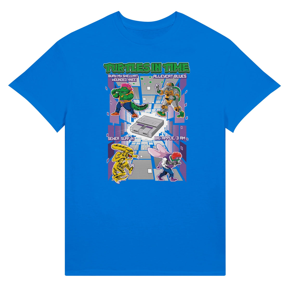Teenage Mutant Ninja Turtles game t-shirt blue