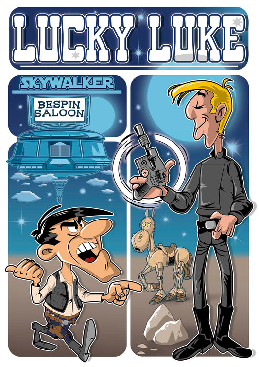 Lucky Luke (Skywalker) Ultra Cotton T-shirt | UnrealGeeks