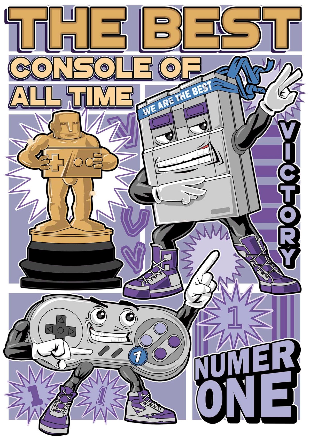 Super NES Victory - Premium Sweatshirt | UnrealGeeks - UnrealGeeks