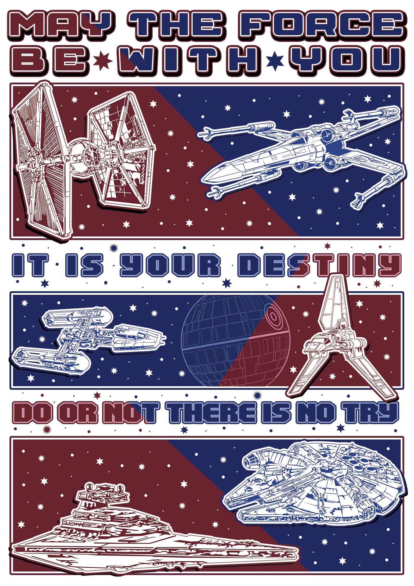 Star Wars (Spaceships) - Premium Sweatshirt | UnrealGeeks