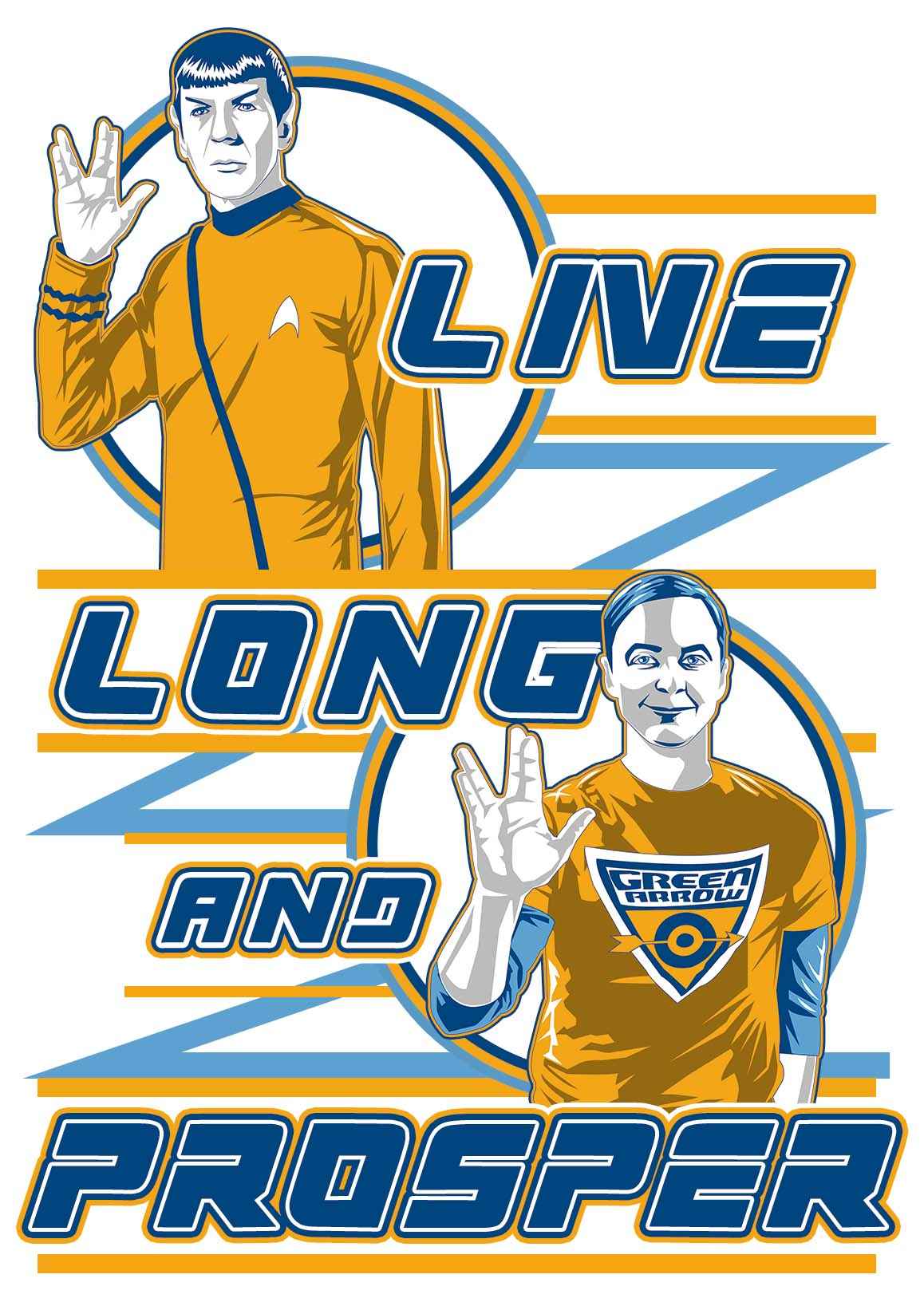Spock and Sheldon Ultra Cotton T-shirt | UnrealGeeks