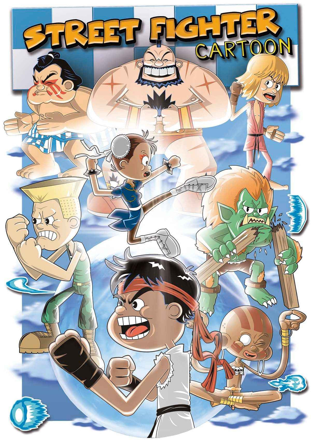 Street Fighter Cartoon - Ultra Cotton Unisex T-shirt | UnrealGeeks