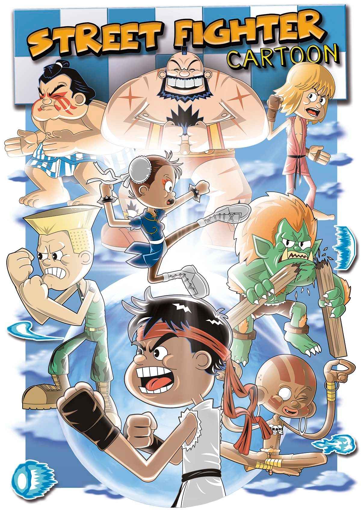 Street Fighter Cartoon - Ultra Cotton Unisex T-shirt | UnrealGeeks