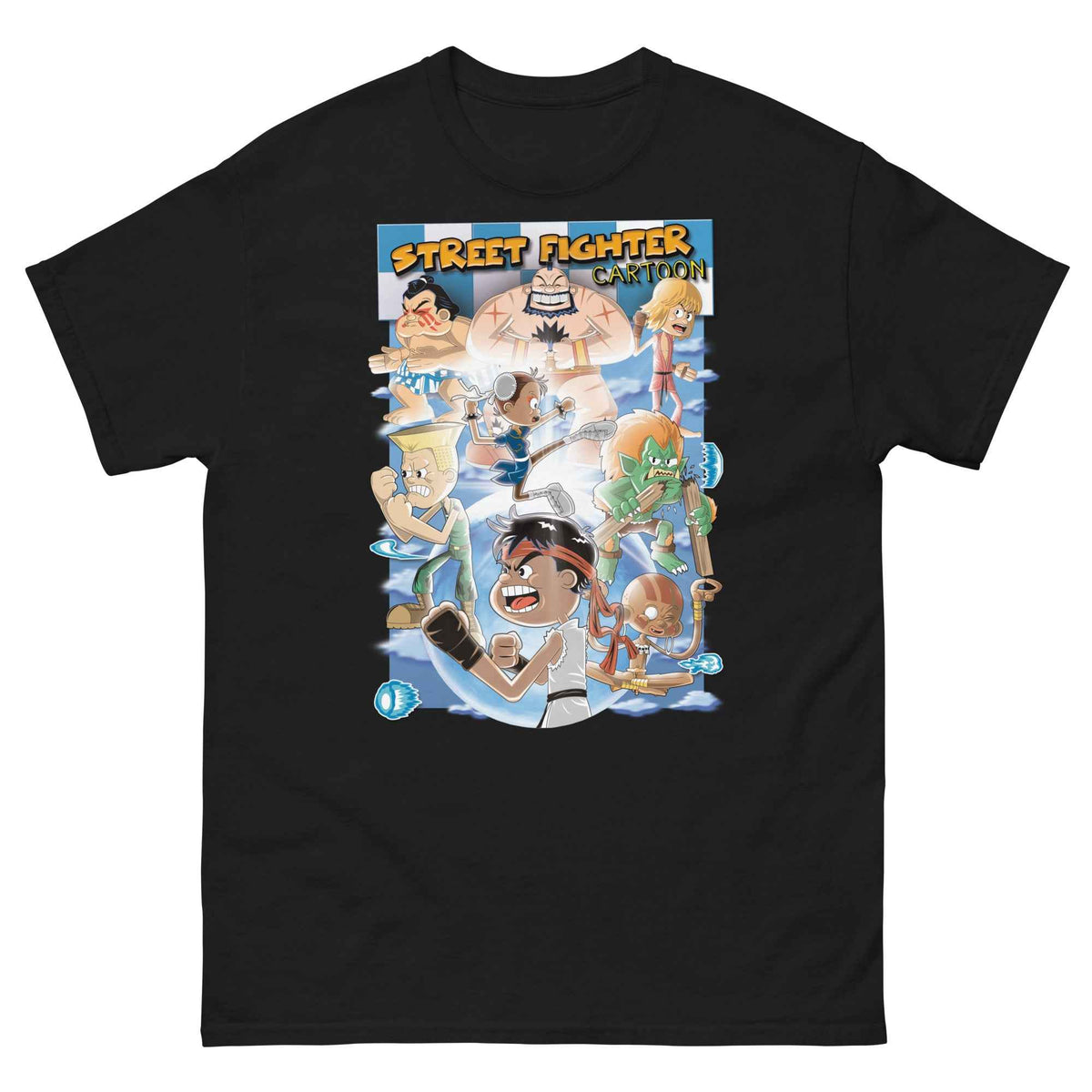 Street Fighter Cartoon - Ultra Cotton Unisex T-shirt | UnrealGeeks