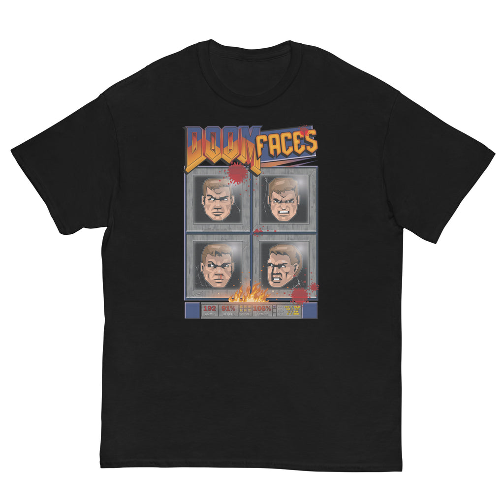 Doom Faces Ultra Cotton T-shirt | UnrealGeeks - UnrealGeeks