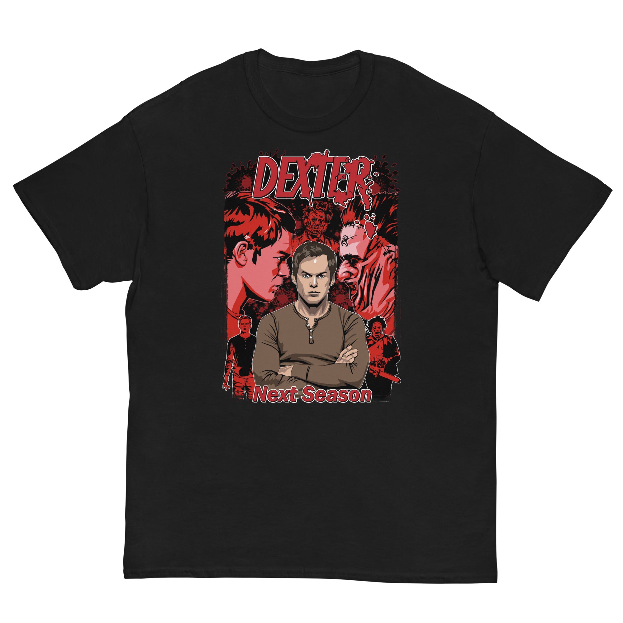Dexter x LeatherFace Ultra Cotton T-shirt | UnrealGeeks - UnrealGeeks