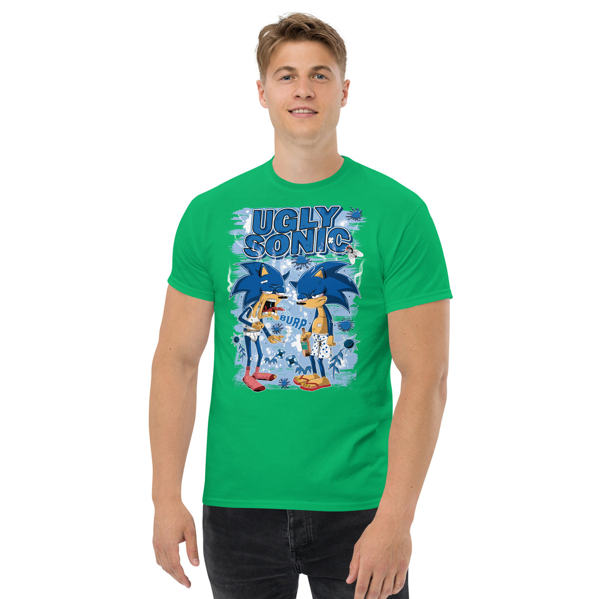 Ugly Sonic - Ultra Cotton T-shirt | UnrealGeeks - UnrealGeeks