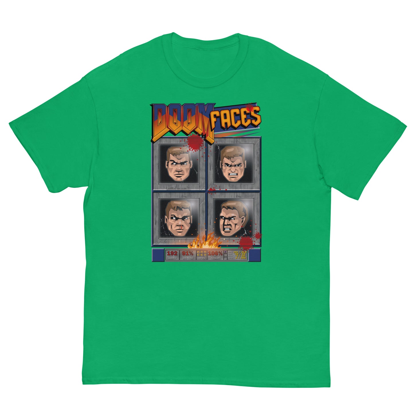 Doom Faces Ultra Cotton T-shirt | UnrealGeeks