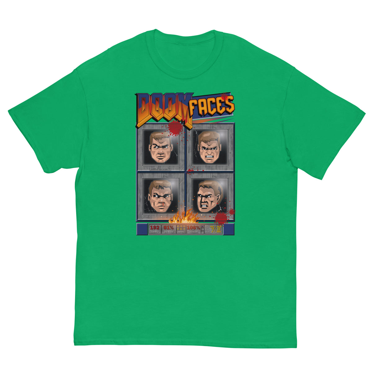 Doom Faces Ultra Cotton T-shirt | UnrealGeeks - UnrealGeeks