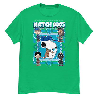 Watch Dogs (Snoopy style) - Ultra Cotton T-shirt | UnrealGeeks
