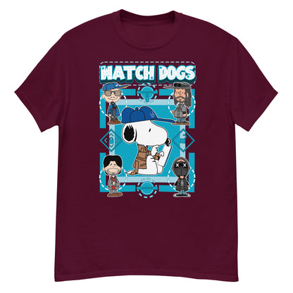 Watch Dogs (Snoopy style) - Ultra Cotton T-shirt | UnrealGeeks