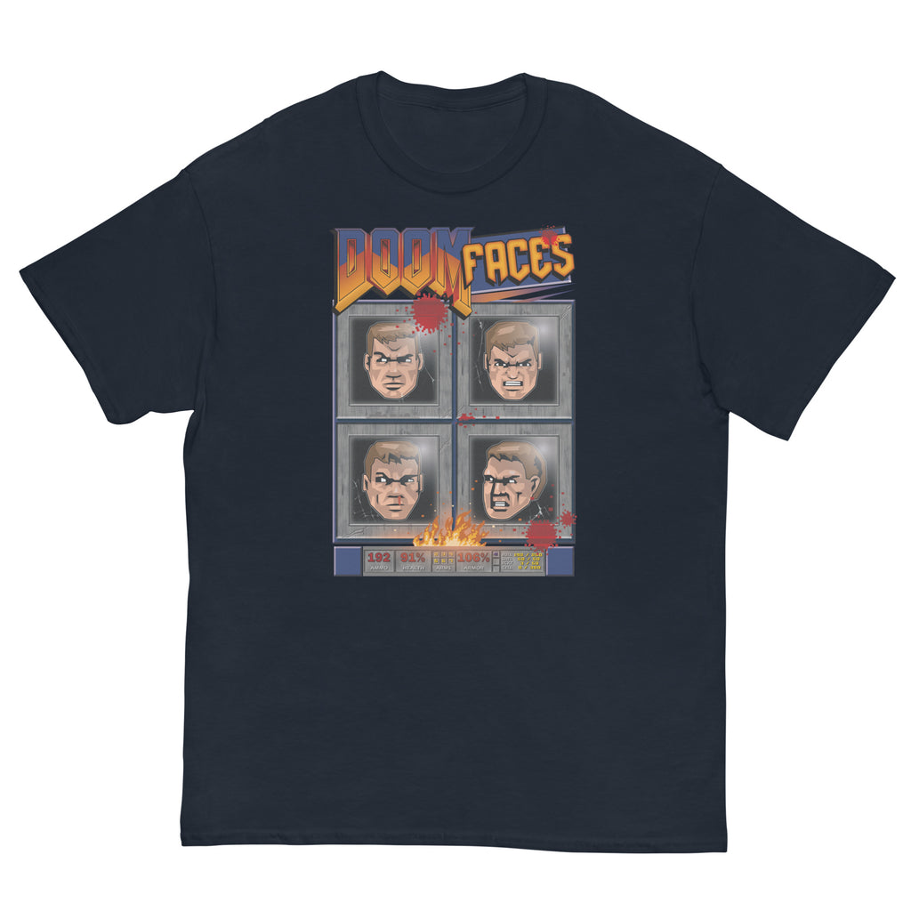 Doom Faces Ultra Cotton T-shirt | UnrealGeeks - UnrealGeeks