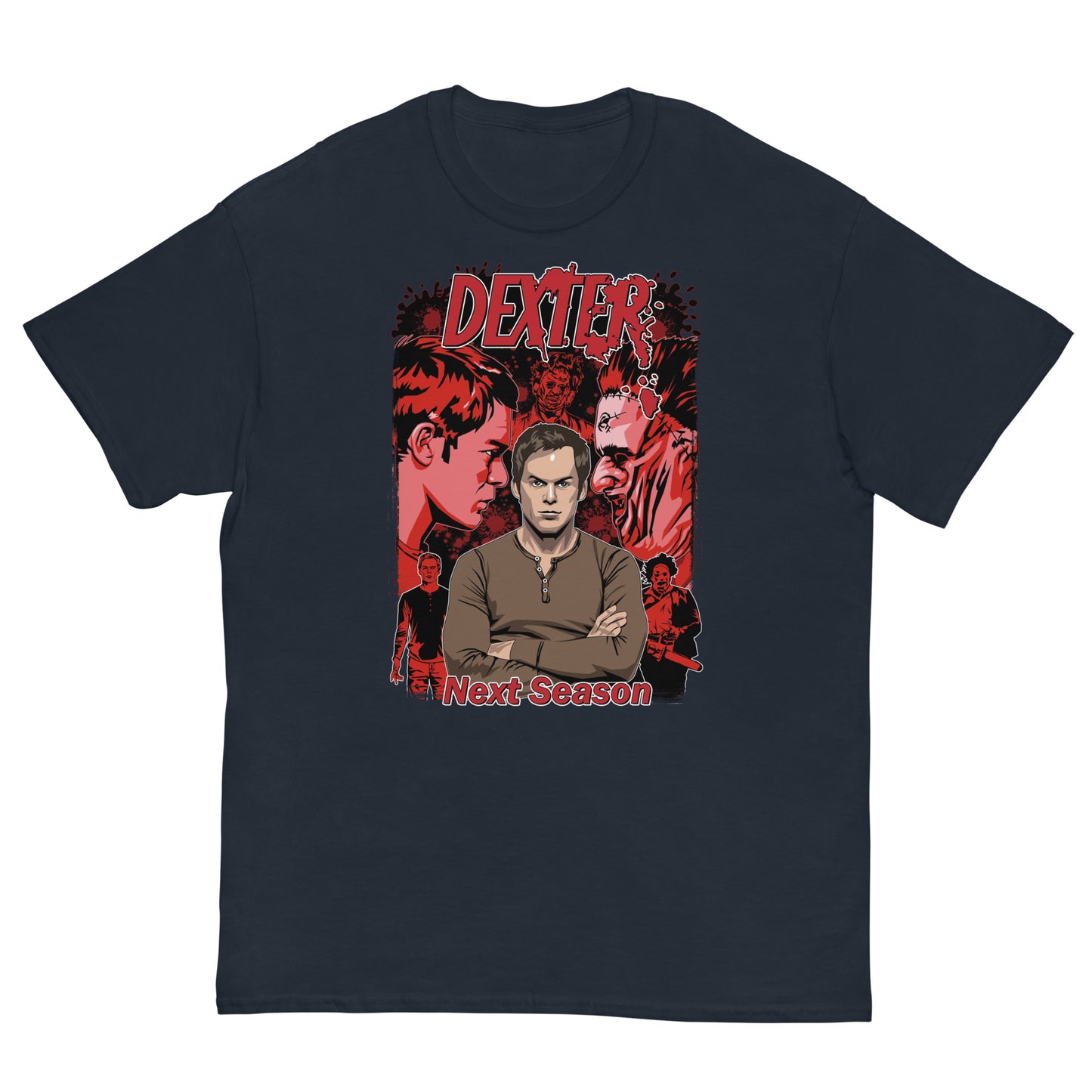 Dexter x LeatherFace Ultra Cotton T-shirt | UnrealGeeks