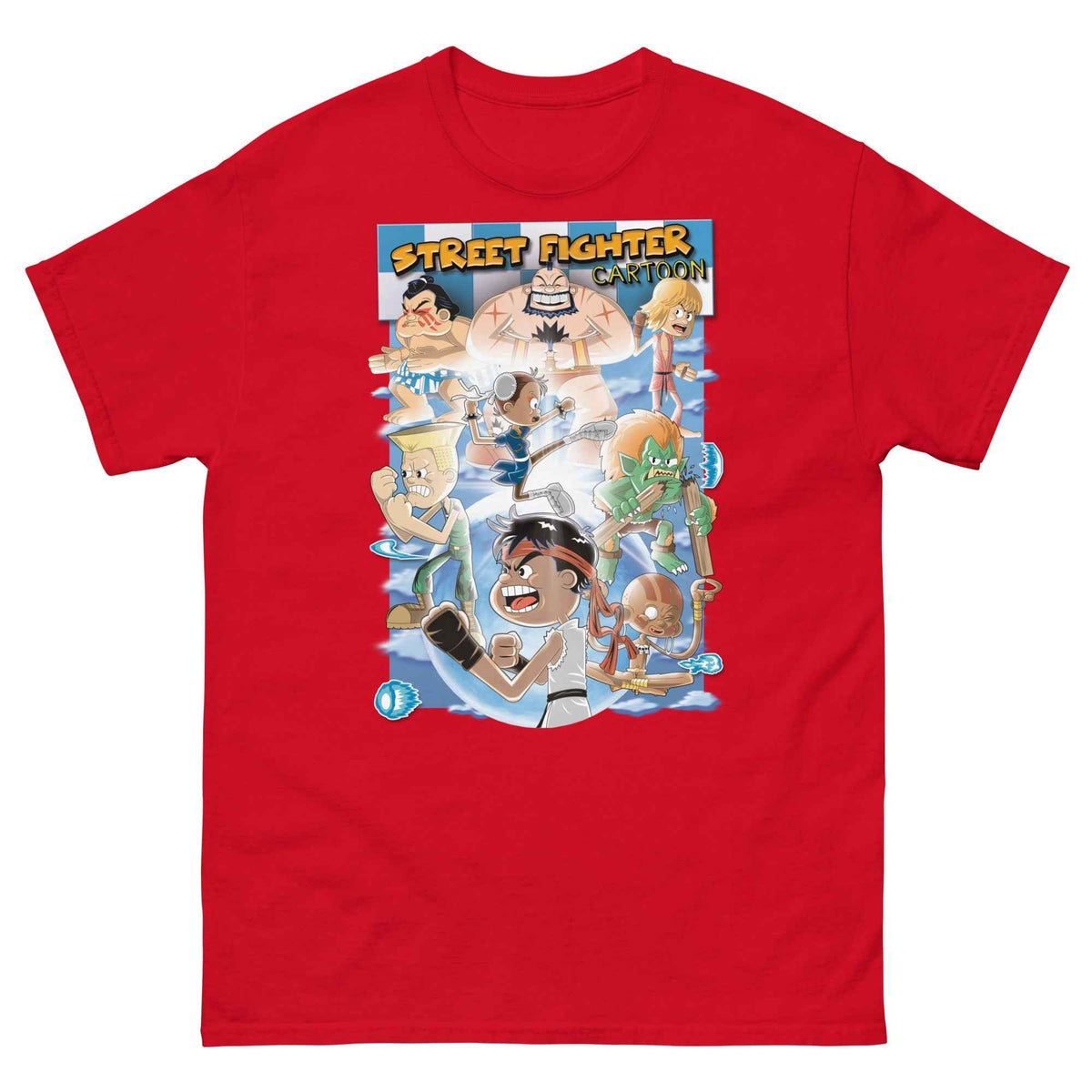 Street Fighter Cartoon - Ultra Cotton Unisex T-shirt | UnrealGeeks