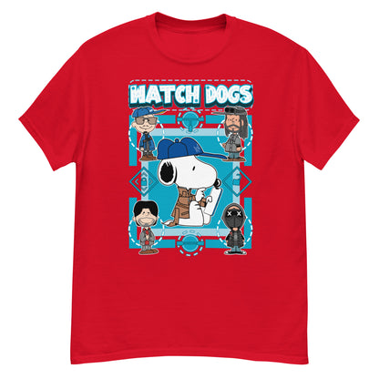 Watch Dogs (Snoopy style) - Ultra Cotton T-shirt | UnrealGeeks