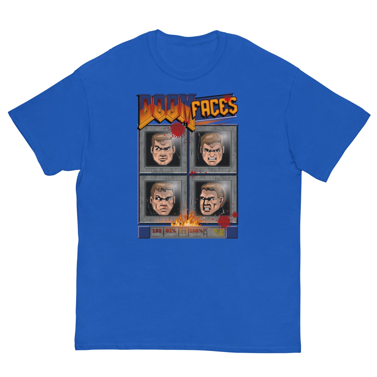 Doom Faces Ultra Cotton T-shirt | UnrealGeeks