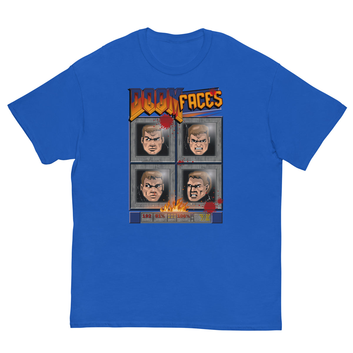 Doom Faces Ultra Cotton T-shirt | UnrealGeeks - UnrealGeeks